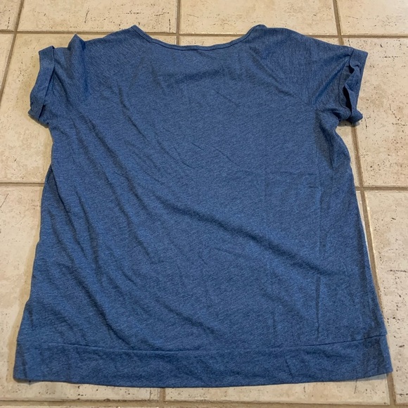 Denver Hayes Blue Raglan Sleeve T-Shirt with Kangaroo Pocket - XL - Picture 4 of 5